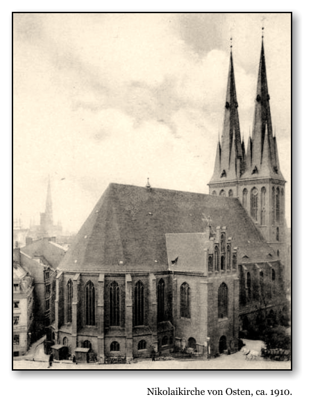 Nikolaikirche von Osten, ca. 1910.