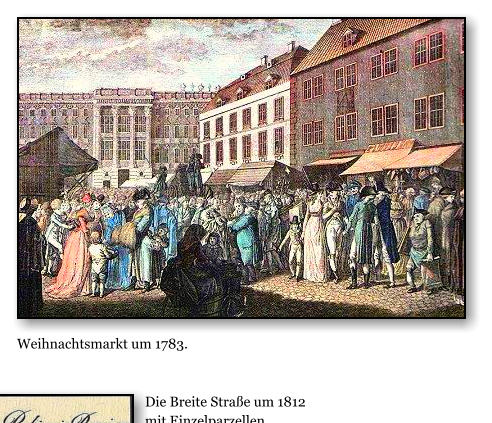 Weihnachtsmarkt um 1783.