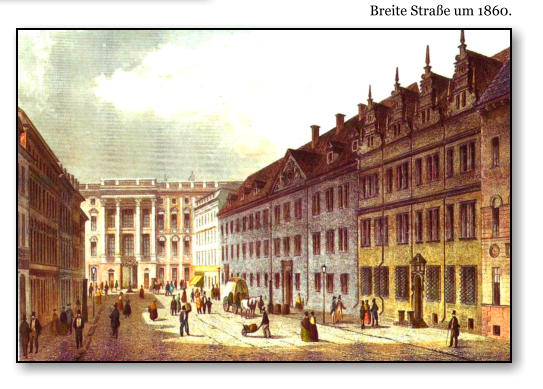 Breite Strae um 1860.