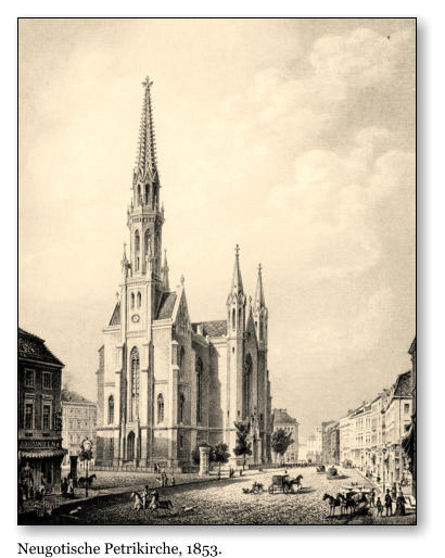 Neugotische Petrikirche, 1853.